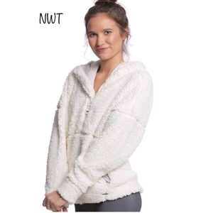 PrAna Permafrost Half Zip Hoodie, Bone XL